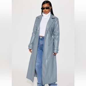 Blue/Grey Trench Coat